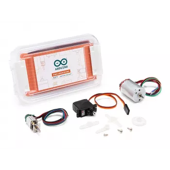 Arduino AKX00033 Silnik do Engineering Kit R2 - 12V szczotkowy silnik DC, 6000 obr./min, wał z nacięciem D