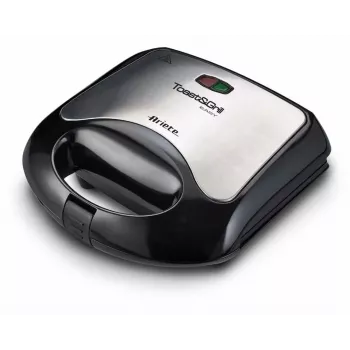 Ariete A1980 Opiekacz do kanapek i grill, 750 W, czarno-srebrny