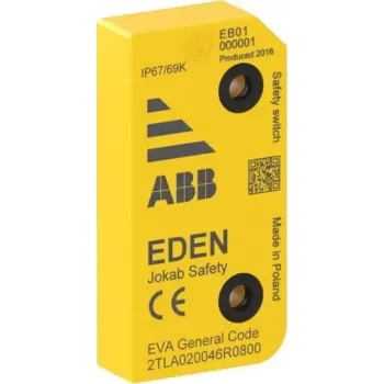 ABB Bezdotykowy wyłącznik bezpieczeństwa EVA General Code, RFID, 2 x OSSD, M12 8-pin, IP67/IP69K 2TLA020046R0800