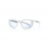 SHADEZ Blue Light White Teeny Okulary dla dzieci blokujące niebieskie światło, 7-16 lat