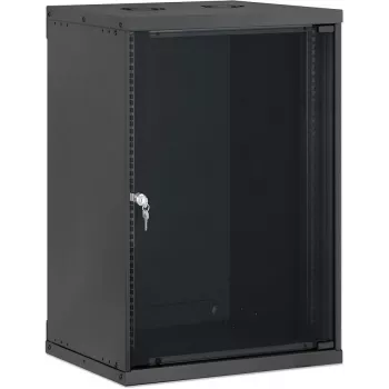 Szafa ścienna 19 inch Intellinet, Basic Line, 15U, głębokość 400 mm, czarna RAL 9005 716710