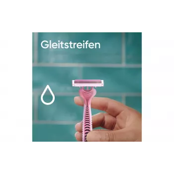 Gillette Simply Venus 3 Jednorazowe Maszynki do Golenia dla Kobiet, 3 Ostrza, Pasek Nawilżający MoistureRich, 6 Sztuk 8006540826997