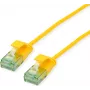 ROLINE RM kabel krosowy UTP Cat.6A Class EA Slim żółty 0,3m 21.45.3421