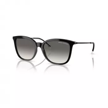Armani Exchange Damskie Kwadratowe Okulary Przeciwsłoneczne AX4151S 815811 Czarny/Szary Gradient 55mm