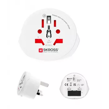 SKROSS światowy adapter podróżny z kablem Micro USB (1.500225C-E)