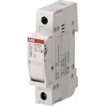 Rozłącznik bezpiecznikowy ABB STOTZ-KONTAKT E91/32PV, 2-biegunowy, 32 A, 1000 V DC, gPV cylindryczny 10x38 mm, szyna DIN 2CSM204713R1801