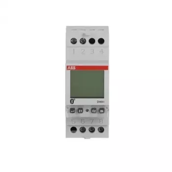 ABB DWA1 Cyfrowy astronomiczny przełącznik czasowy Bluetooth, 1 kanał, szyna DIN, 230 V AC, 16 A 2CSM222511R1000