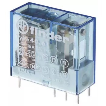 Finder 40.61.7.024.1000 Miniaturowy przekaźnik mocy, 1 CO, 16 A, cewka 24 V DC, wtykowy