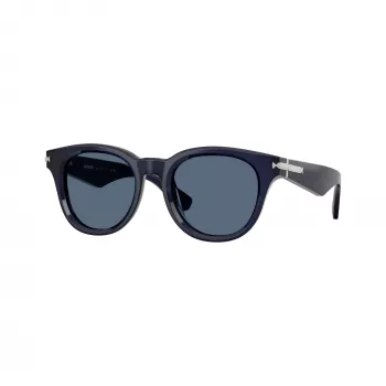 Okulary przeciwsłoneczne męskie Burberry BE4439-412080 kwadratowe z acetatu, Havana/Ciemnoszary, 51mm