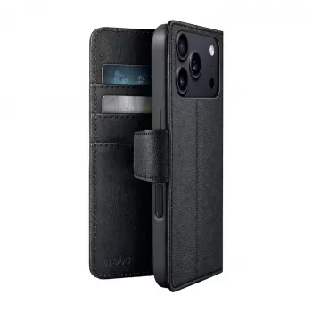 SBS Wallet Classic Mag etui portfel dla Apple iPhone 18 Pro z portfelem i podstawką, kompatybilne z MagSafe - czarny
