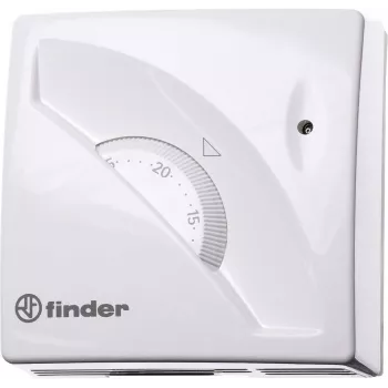 Finder 1T010 Termostat pokojowy natynkowy, 7 do 30 °C, biały
