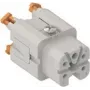ILME CKSHF04 Wkładka żeńska 4P+PE Srebrna SQUICH 10A 400V Rozmiar 21.21
