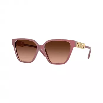 Okulary przeciwsłoneczne damskie Versace VE4471B Cat Eye, oprawki Havana, brązowe gradientowe soczewki, 56mm VE4471B54755M