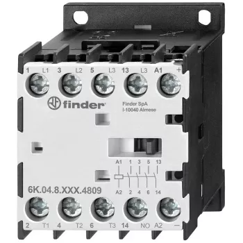 Finder Mini Stycznik 5,5kW 24V DC Cewka 4 NO (6K.04.9.024.4312)