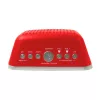 AIWA CRU-19RD Czerwony budzik radiowy z tunerem FM/AM, podwójnym alarmem, drzemką, wyłącznikiem czasowym, wyświetlaczem LED, podtrzymaniem bateryjnym
