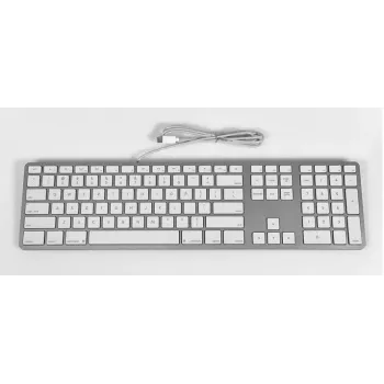 Matias Przewodowa Klawiatura USB-C dla Mac - Srebrna - Wersja U.S. (FK316CS)