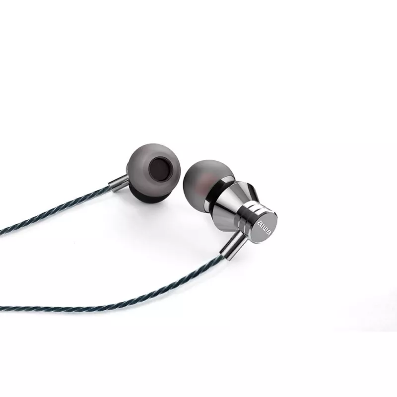 AIWA ESTM-50USB-C/SL douszny zestaw słuchawkowy stereo z mikrofonem, USB-C, srebrny