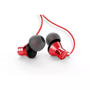 AIWA ESTM-50USB-C/RD douszne słuchawki stereo z mikrofonem, USB-A, czerwone