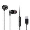 AIWA ESTM-50USB-C/BK douszne słuchawki stereo z mikrofonem, USB-C, czarne
