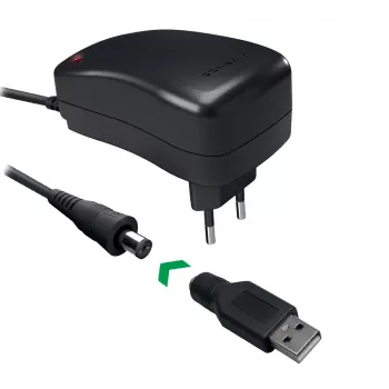 Vivanco uniwersalny zasilacz sieciowy AC/DC 27W z 7 wtykami DC i portem USB VVITADAPT27WUN
