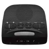 AIWA CR-15 Cyfrowe radio zegarowe FM z podwójnym budzikiem, wyświetlaczem LED, wyłącznikiem czasowym snu - czarne