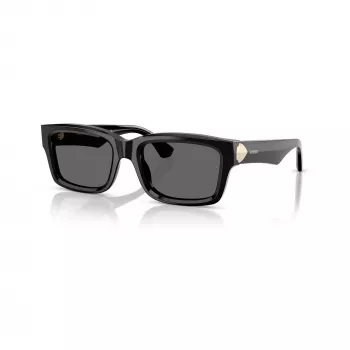 Okulary przeciwsłoneczne damskie Burberry BE4443-300187, czarna oprawka, szare soczewki, 55/20/145 mm