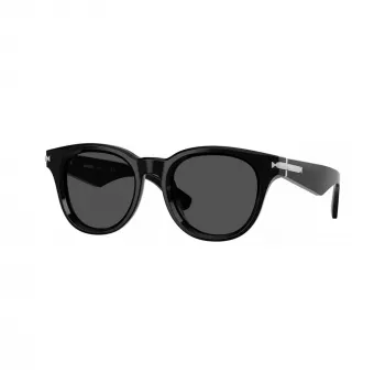 Okulary przeciwsłoneczne męskie Burberry BE4439F300187 kwadratowe z acetatu, czarno-ciemnoszare, 51-21-145 mm