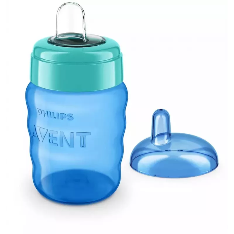 Philips AVENT Easy Sip kubek treningowy, 9M+, 260 ml, silikonowy ustnik, niebieski