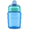 Philips AVENT Easy Sip kubek treningowy, 9M+, 260 ml, silikonowy ustnik, niebieski
