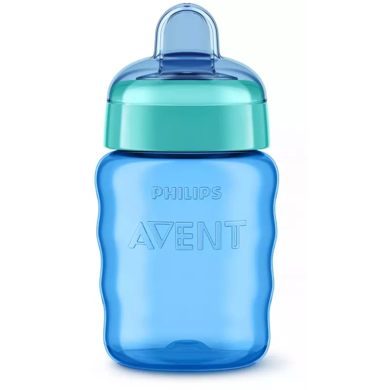 Philips AVENT Easy Sip kubek treningowy, 9M+, 260 ml, silikonowy ustnik, niebieski