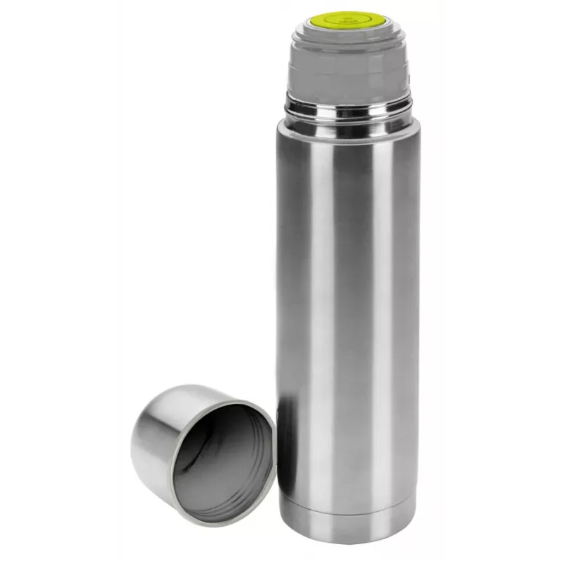 IBILI Stalowy Termos Próżniowy ze Stali Nierdzewnej, 1000 ml, Szczotkowane Srebro