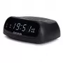 AIWA CR-09J Radiobudzik FM z podwójnym alarmem, wyświetlacz LED, czarny