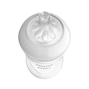 Smoczki do butelki Philips Avent Natural Response, szybki przepływ, 3m+, 2 sztuki, silikon, przezroczysty