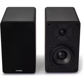 AIWA Hi-Fi 2.0 Aktywne Kolumny Podstawkowe 2x70W RMS, Czarne