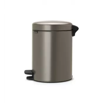 Brabantia NewIcon 5-litrowy kosz na pedały, platynowy
