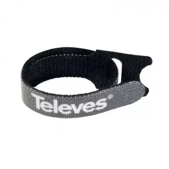 Televes KBL Opaski rzepowe do kabli, 10 szt., czarne, 15 mm x 250 mm 200102