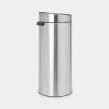 Kosz na śmieci Brabantia Touch Bin 30L, stal matowa