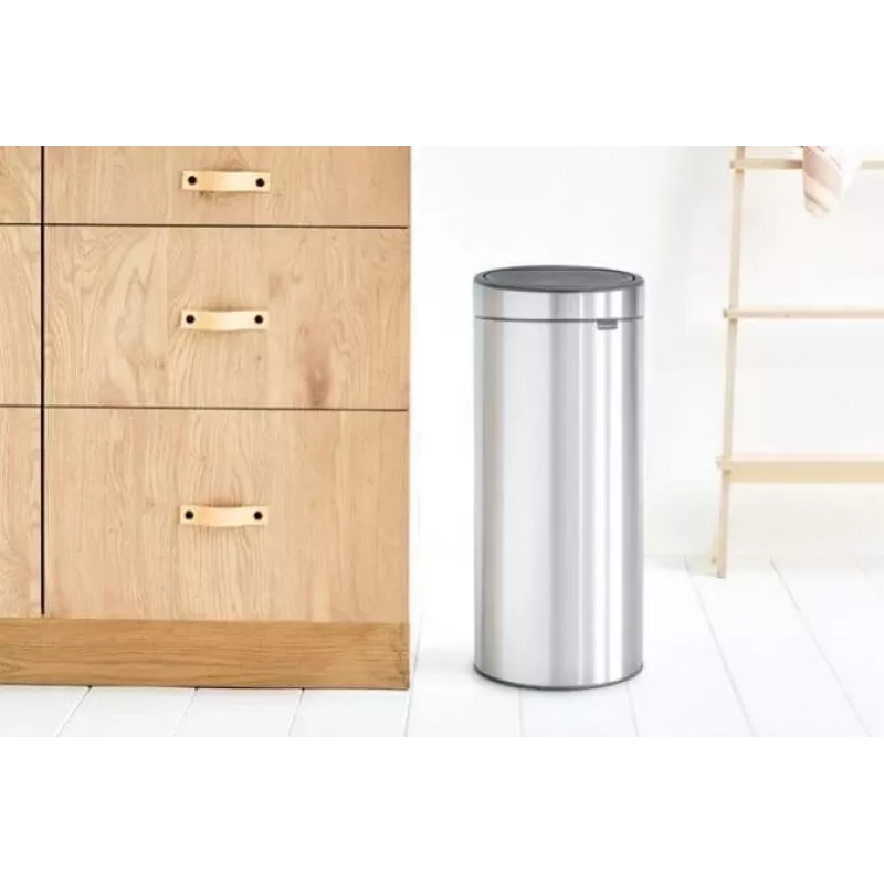 Kosz na śmieci Brabantia Touch Bin 30L, stal matowa