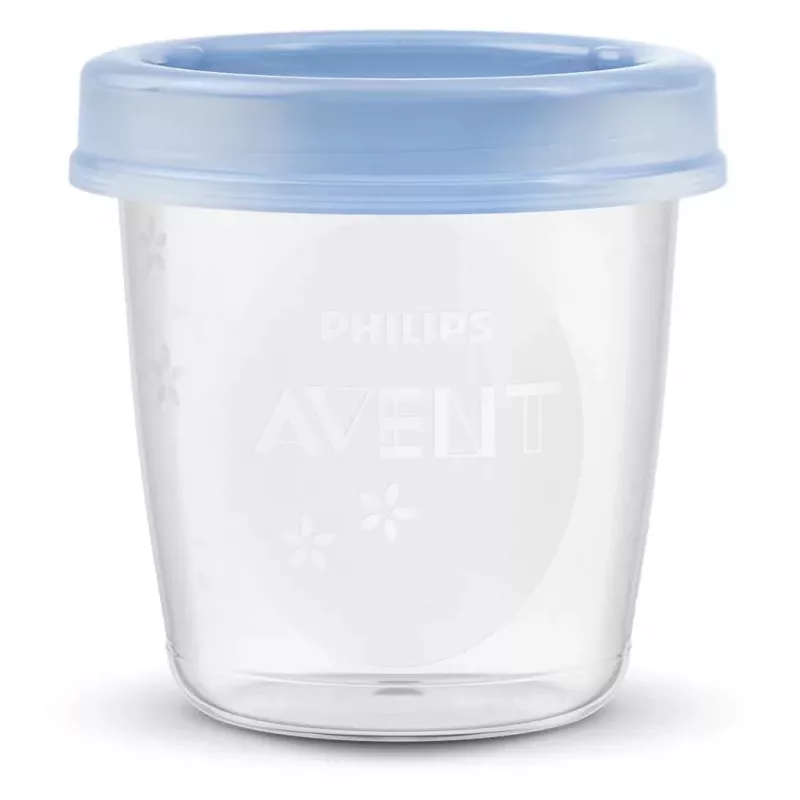 Kubki do przechowywania mleka kobiecego i żywności Philips Avent 180 ml (5 szt.) z pokrywkami