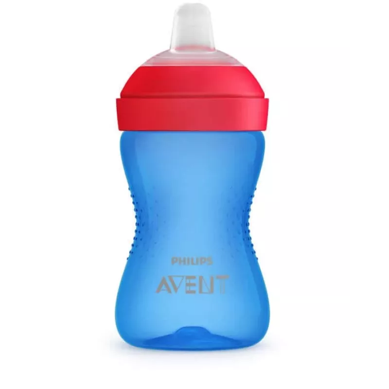 Philips Avent My Grippy kubek treningowy z miękkim ustnikiem 300ml, 9M+, niebieski
