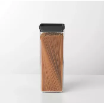 Brabantia Kwadratowy pojemnik na żywność 2,5 l ciemnoszary