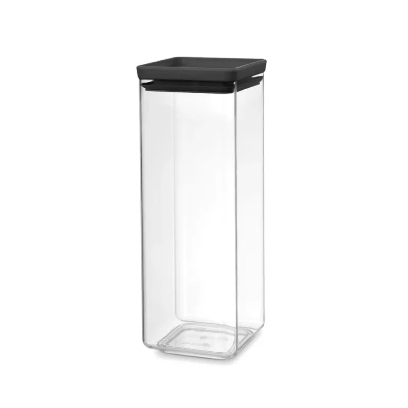 Brabantia Kwadratowy pojemnik na żywność 2,5 l ciemnoszary