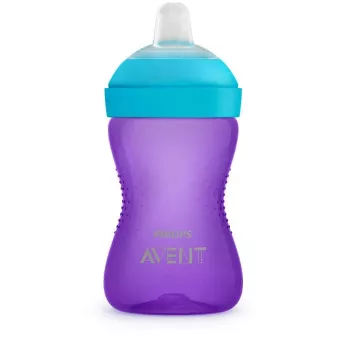 Philips AVENT My Grippy Kubek treningowy z miękkim ustnikiem 300 ml, 9m+, fioletowy