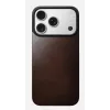 NOMAD Magnetyczne Skórzane Plecy dla iPhone 17 Pro Kompatybilne z MagSafe Skóra Horween Rustic Brown