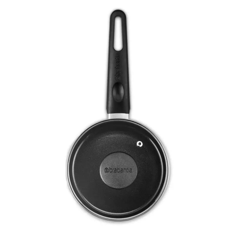 Brabantia Indu+ Rondel 16 cm Nieprzywierający, 1,5 L, Indukcja, Czarny