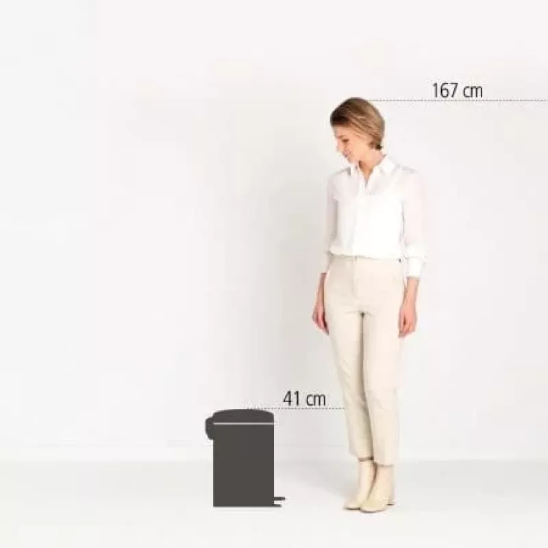 Brabantia NewIcon Kosz na pedały 12L Matt Steel