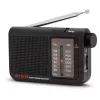 AIWA RS-55/BK Przenośne analogowe radio kieszonkowe AM/FM, czarne