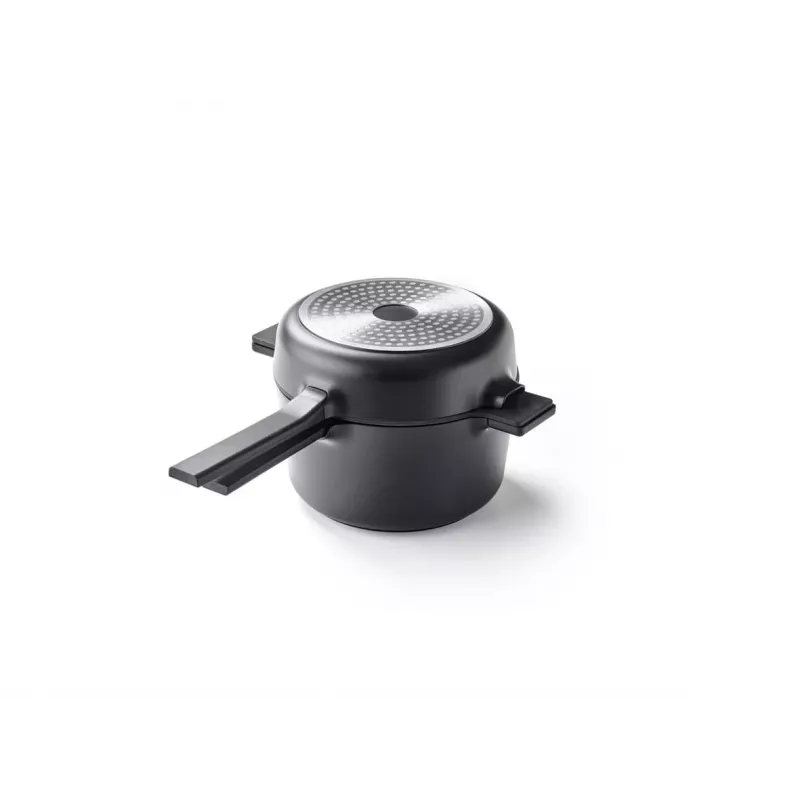 Brabantia All-in-One 5-częściowy zestaw garnków ze stali nierdzewnej z szklanymi pokrywkami, indukcja, srebrny