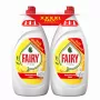 FAIRY Płyn do mycia naczyń o zapachu cytrynowym, zestaw podwójny, 2 x 1350 ml