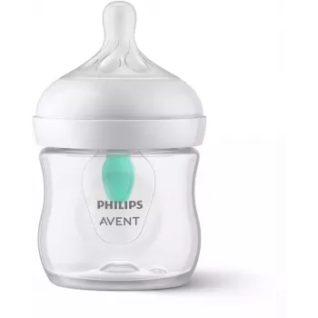 Butelka dla niemowląt Philips Avent Natural Response z systemem antykolkowym i odpowietrzaniem AirFree, 125 ml, smoczek Newborn Flow 1, 0m+